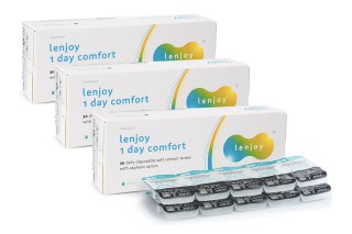 Lenjoy 1 Day Comfort (90 Linsen) + 10Stk. Kontaktlinsen kostenlos
